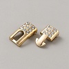 Zinc Alloy with Rhinestone Snap Lock Clasps FIND-WH0126-496KCG-3