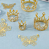 Crown Zinc Alloy Cake Decoration AJEW-CP0008-85S-7