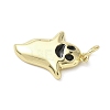 Halloween Theme Brass Enamel Pendants KK-L248-01G-07-2