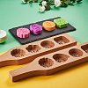 Flower & Flat Round & Square Wooden Press Mooncake Molds BAKE-SZ0001-04-3