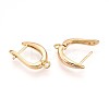 Brass Hoop Earring Finding KK-N261-39G-2