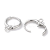 Rack Plating Brass Hoop Earring Settings KK-F090-14P-2