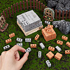 2 Colors Polymer Clay Mini Wall Bricks AJEW-OC0005-03A-3