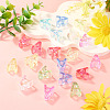 20Pcs UV Plating Transparent Acrylic European Beads OACR-TADJ0001-19A-4