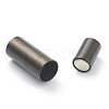 304 Stainless Steel Magnetic Clasps with Glue-in Ends Ion Plating(IP) STAS-O148-09G-EB-2