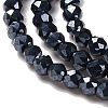Electroplate Glass Beads Strands LS-GLAA-H021-01A-FP02-4