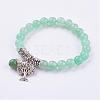 Natural Green Aventurine Stretch Bracelets BJEW-F262-A07-1