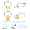 DIY Blank Dome Cuff Ring Making Kit DIY-UN0005-18-3