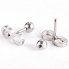 201 Stainless Steel Barbell Cartilage Earrings EJEW-R147-21-2