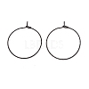 Ion Plating(IP) 316 Surgical Stainless Steel Hoop Earrings Findings STAS-D183-02EB-02-1