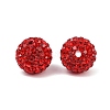 Polymer Clay Rhinestone Beads RB-C1438-12mm-A21-3