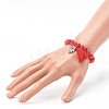 Imitation Gemstone Acrylic Stretch Charm Bracelets BJEW-JB06317-4