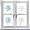 16 Sheets 8 Styles Waterproof PVC Colored Laser Stained Window Film Static Stickers DIY-WH0314-071-4