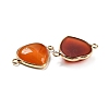 Natural Carnelian Connector Charms G-Q006-06A-G-2