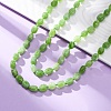 Natural Dyed Malaysia Jade Tumble Stone Nuggets Beaded Long Necklaces for Women NJEW-F340-A07-1