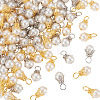 100Pcs 2 Colors Round Imitation Pearl Acrylic Pendants PALLOY-TA00292-3