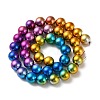(Defective Closeout Sale) 3 Stands 3 Styles Electroplated Synthetic Non-magnetic Hematite Beads Strands G-XCP0001-08-5