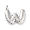 Rack Plating Brass Balloon Letter Pendants LS-KK-C050-01P-W-1