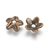 Tibetan Style Alloy Bead Caps X-K0PA6071-2
