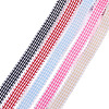 25 Yards 5 Colors Polycotton(Polyester Cotton) Ribbon OCOR-TAC0030-02A-11