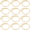 SOFPLATE 14Pcs Brass European Style Bracelet Making MAK-SP0001-02-1