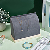 PU Imitation Leather Necklace Stands NDIS-WH0006-19B-4