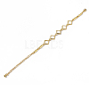 Electroplate Alloy Bracelets BJEW-T012-001-3