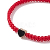 Nylon Thread Braided Bead Adjustable Bracelets BJEW-JB09768-02-3