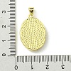 Rack Plating Brass Pave Natural Shell Pendants KK-A204-01C-03G-3