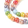 Electroplate Glass Beads Strands X-EGLA-N019-6mm-03-3