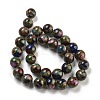 Synthetic Gold Clinquant Stone Beads Strands G-P549-A01-03-4