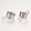 Stainless Steel Knitting Thimble Finger Ring X-TOOL-WH0074-C01-1