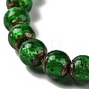 Handmade Gold Sand Lampwork Beads Strands LAMP-P062-01D-4