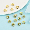 Brass Rhinestone Spacer Beads RB-A020-7mm-28G-4