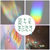 7PCS 2 Styles PVC Stickers Dazzling Color Window Stickers 3D Laser Hummingbird Electrostatic Glass Window Stickers JX828A-4