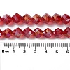 Electroplate Transparent Glass Beads Strands EGLA-I019-AB01-5