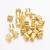 Brass Crimp Beads X-KK-L017-G-1