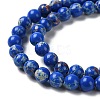Synthetic Imperial Jasper Dyed Beads Strands G-D077-A01-01A-4