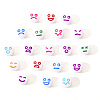 White Opaque Acrylic Beads MACR-YW0001-20G-7