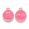 Alloy Enamel Pendants X-ENAM-S124-01A-03B-1