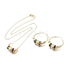 Bohemia Brass Jewelry Set SJEW-F224-02G-2
