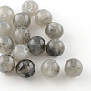 Round Imitation Gemstone Acrylic Beads OACR-R029-6mm-04-1