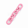 Opaque Spray Painted Acrylic Linking Rings OACR-T024-02-I07-4