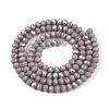 Electroplate Opaque Solid Color Glass Beads Strands LS-EGLA-A044-P3mm-L10-3
