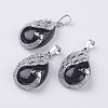 Synthetic Blue Goldstone Pendants X-G-E442-04I-1