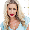 6Pcs 6 Style Brass Cable Chain Necklace Making FIND-AB00047-6