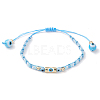 Glass Seed Beaded Braided Beads Bracelets for Women BJEW-MZ00122-5