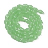 Electroplate Imitation Jade Glass Beads Strands EGLA-N013-J4mm-D04-2