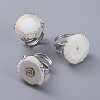 Adjustable Natural Rough Raw Mixed Stone Finger Rings RJEW-F100-2