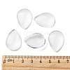 Transparent Teardrop Glass Cabochons GGLA-R024-25x18-5